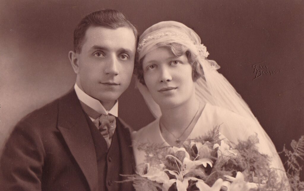 Vintage marriage photo